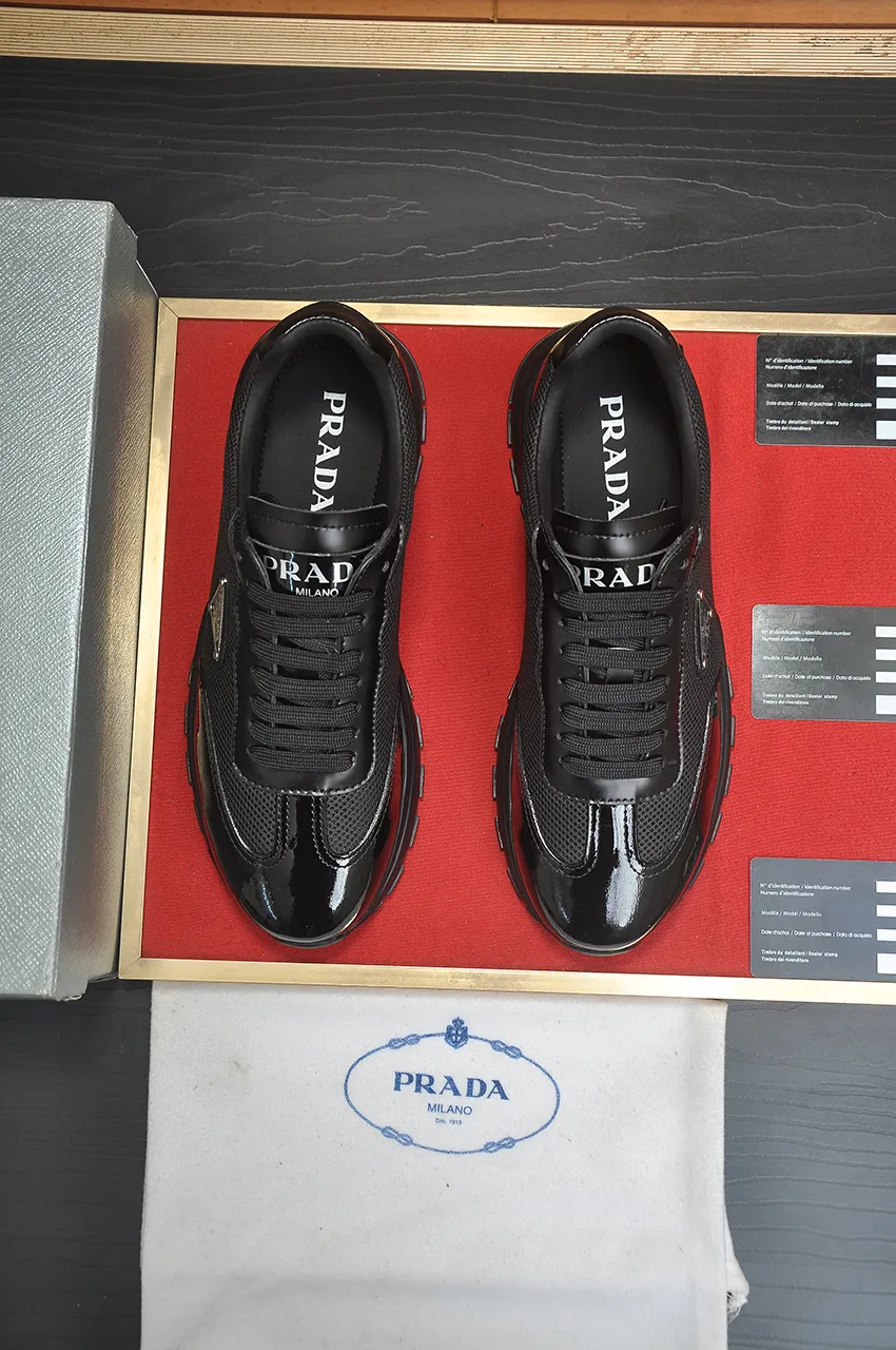 Men's shoes 💰580💶【PRADA】Top original, new season, high quality original goods, top imported calfskin with original imported glue, imported cowhide inside with original cowhide feet, original outsole! Quality guaranteed! Code 38-45 (45 customized)